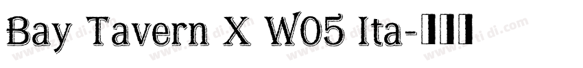 Bay Tavern X W05 Ita字体转换